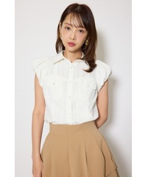rienda（リエンダ）の「【AKB48 行天友莉奈さん着用】バルーンスリーブポケットブラウス　春服 夏服（シャツ/ブラウス）」