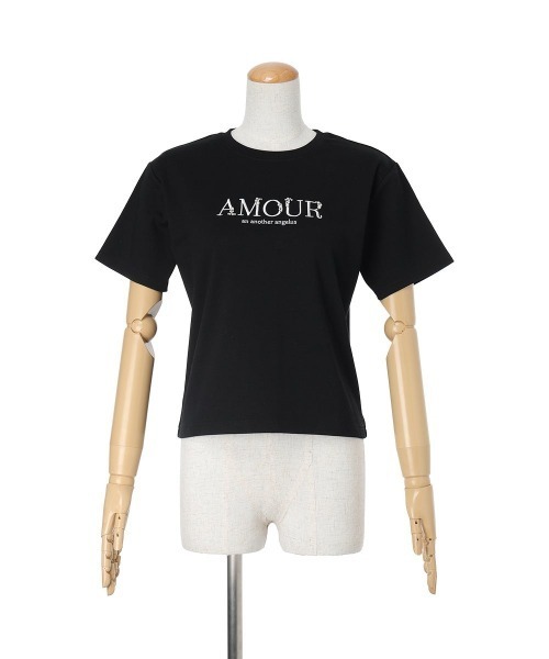 an another angelus(アンアナザーアンジェラス)の「パールロゴ刺繍T/fint フィント(Tシャツ/カットソー・レディース・オフホワイト/ブラック/ライトピンク・FREE)」の14枚目の写真