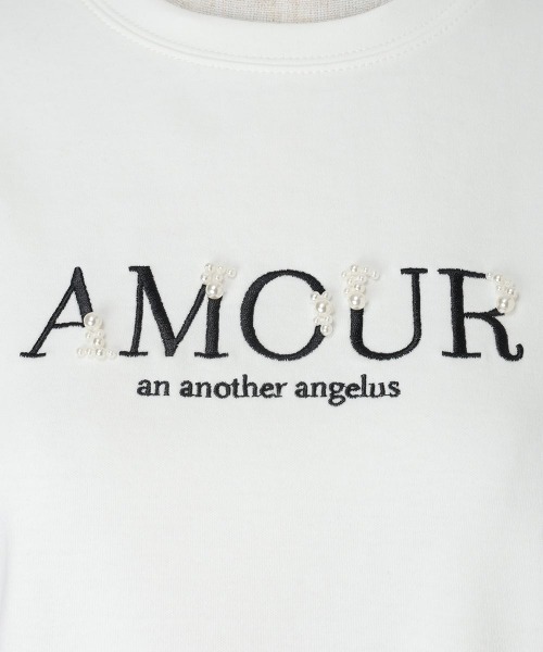 an another angelus(アンアナザーアンジェラス)の「パールロゴ刺繍T/fint フィント(Tシャツ/カットソー・レディース・オフホワイト/ブラック/ライトピンク・FREE)」の17枚目の写真