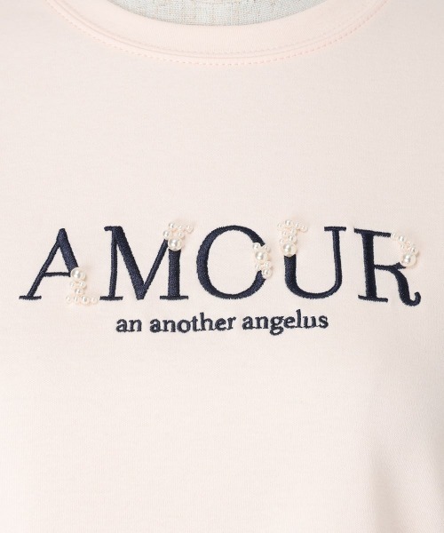 an another angelus(アンアナザーアンジェラス)の「パールロゴ刺繍T/fint フィント(Tシャツ/カットソー・レディース・オフホワイト/ブラック/ライトピンク・FREE)」の18枚目の写真