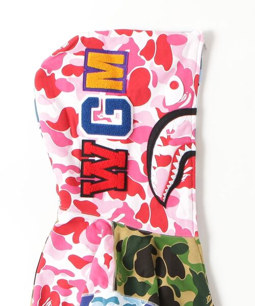 A BATHING APE（アベイシングエイプ）の「ABC CAMO CRAZY SHARK FULL ZIP HOODIE（パーカー・メンズ・マルチ・X-LARGE/XXX-LARGE/XX-LARGE/MEDIUM/LARGE/SMALL）」の7枚目の写真