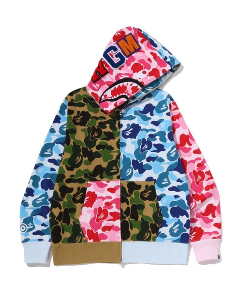 A BATHING APE（アベイシングエイプ）の「ABC CAMO CRAZY SHARK FULL ZIP HOODIE（パーカー・メンズ・マルチ・X-LARGE/XXX-LARGE/XX-LARGE/MEDIUM/LARGE/SMALL）」の2枚目の写真