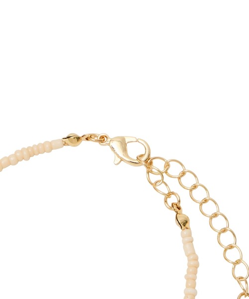 ROSE BUD（ローズバッド）の「COLOR BEADS NECKLACE（ネックレス・レディース・ブラウン/ホワイト・ONE SIZE）」の11枚目の写真