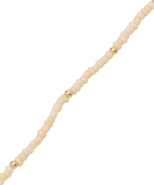 ROSE BUD（ローズバッド）の「COLOR BEADS NECKLACE（ネックレス・レディース・ブラウン/ホワイト・ONE SIZE）」の13枚目の写真