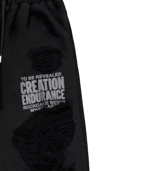 ROCKCAKE（ロックケーキ）の「Creation Damage Jogger - Black（スウェットパンツ・レディース・その他・X-SMALL/SMALL）」の6枚目の写真