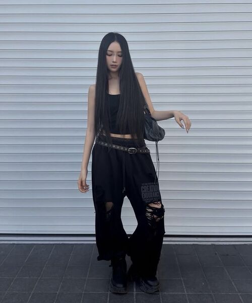 ROCKCAKE（ロックケーキ）の「Creation Damage Jogger - Black（スウェットパンツ・レディース・その他・X-SMALL/SMALL）」の9枚目の写真
