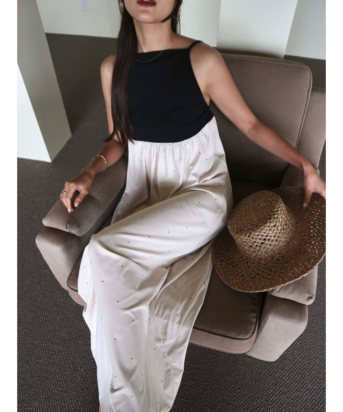TRUNC(トランクエイティーエイト)の「Open-Back Dot Print Dress/ オープンバックドットプリントドレス(ワンピース・レディース・ブラック/ベージュ・FREE)」の19枚目の写真