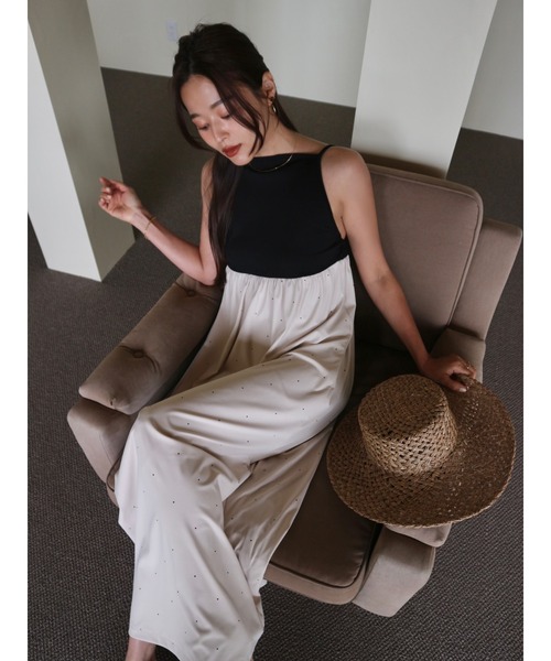TRUNC(トランクエイティーエイト)の「Open-Back Dot Print Dress/ オープンバックドットプリントドレス(ワンピース・レディース・ブラック/ベージュ・FREE)」の20枚目の写真