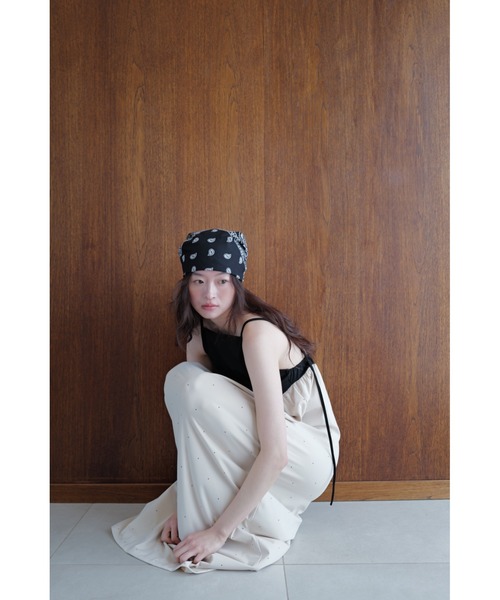 TRUNC(トランクエイティーエイト)の「Open-Back Dot Print Dress/ オープンバックドットプリントドレス(ワンピース・レディース・ブラック/ベージュ・FREE)」の3枚目の写真