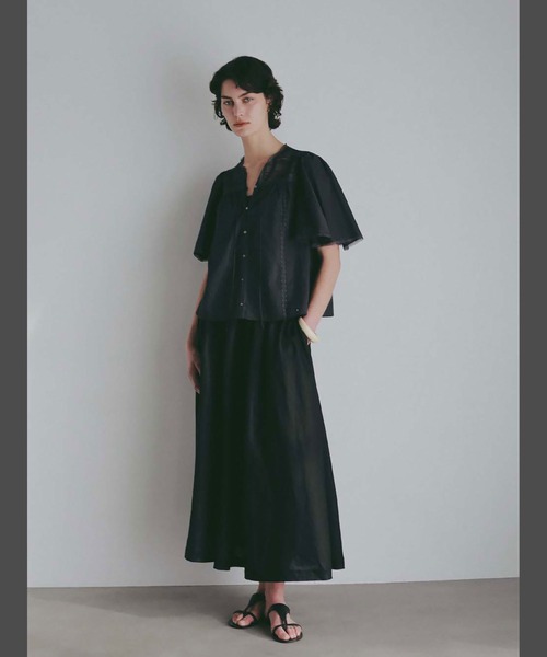 HER.(ハー)の「レースコンビフレアスリーブブラウス(シャツ/ブラウス・レディース・ホワイト/ブラック・フリー)」の13枚目の写真