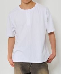 HAUS（ハウス）の「【HAUS】ヘンリーネックTシャツ（Tシャツ/カットソー）」