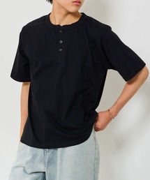 HAUS（ハウス）の「【HAUS】ヘンリーネックTシャツ（Tシャツ/カットソー）」