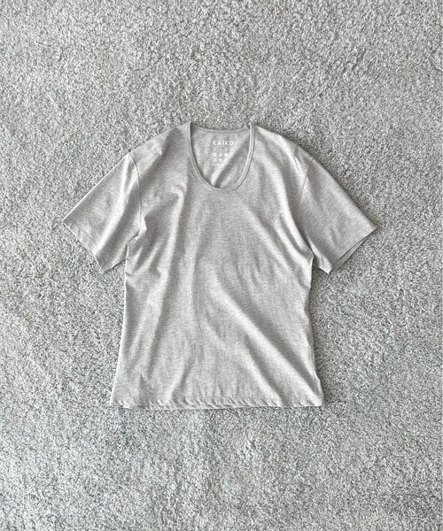 KAIKO(カイコー)の「KAIKO U neck t-shirts(Tシャツ/カットソー・メンズ・トップグレー・3/2/1)」の5枚目の写真