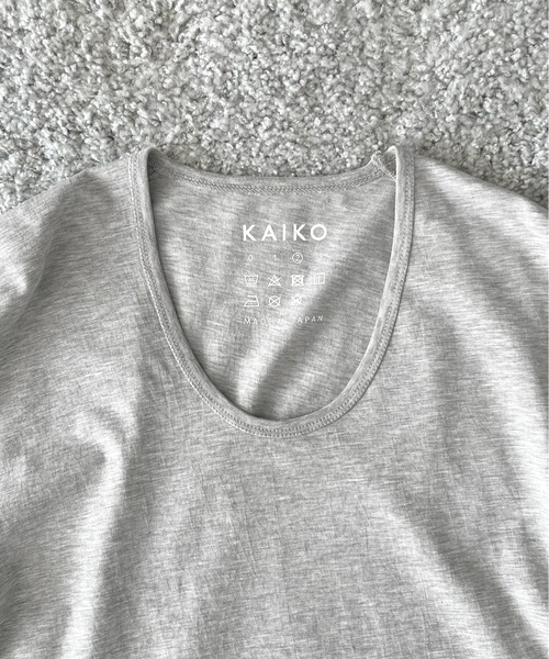 KAIKO(カイコー)の「KAIKO U neck t-shirts(Tシャツ/カットソー・メンズ・トップグレー・3/2/1)」の6枚目の写真