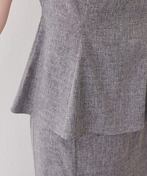 natural couture(ナチュラルクチュール)の「レース切替ペプラムTOPS(シャツ/ブラウス・レディース・イエロー/ライトベージュ/ブラック・FREE)」の14枚目の写真