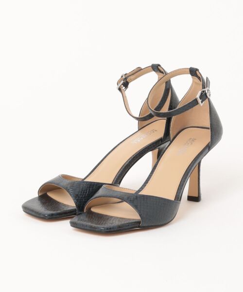 MICHAEL KORS(マイケルコース)の「AMALI スネーク エンボス サンダル(サンダル・レディース・ネイビー・6/7.5/7)」の1枚目の写真