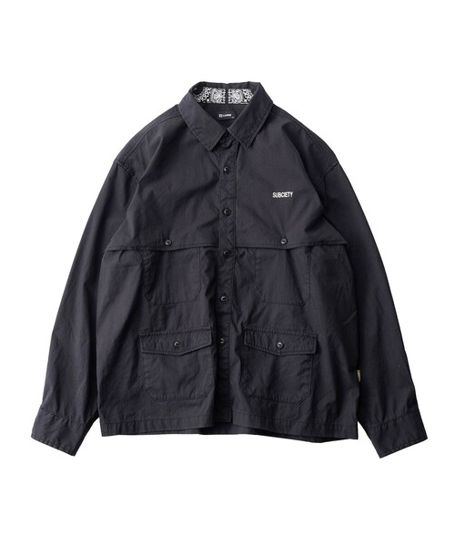 Subciety(サブサエティ)の「Mackinaw jacket(ブルゾン・メンズ・ブラック/オリーブ・LARGE/X-LARGE/SMALL/MEDIUM)」の4枚目の写真