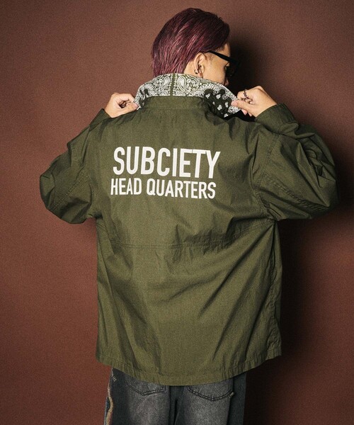 Subciety(サブサエティ)の「Mackinaw jacket(ブルゾン・メンズ・ブラック/オリーブ・LARGE/X-LARGE/SMALL/MEDIUM)」の11枚目の写真