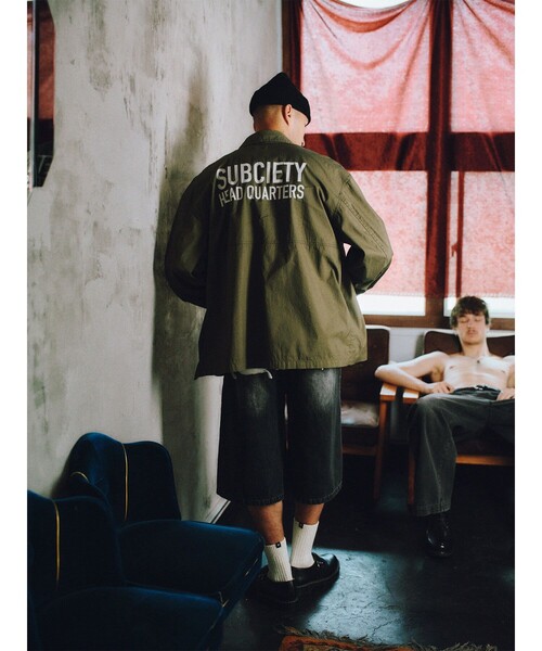Subciety(サブサエティ)の「Mackinaw jacket(ブルゾン・メンズ・ブラック/オリーブ・LARGE/X-LARGE/SMALL/MEDIUM)」の15枚目の写真