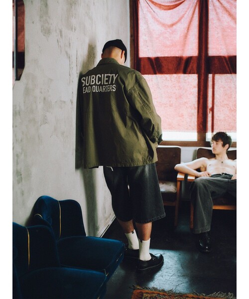 Subciety(サブサエティ)の「Mackinaw jacket(ブルゾン・メンズ・ブラック/オリーブ・LARGE/X-LARGE/SMALL/MEDIUM)」の16枚目の写真