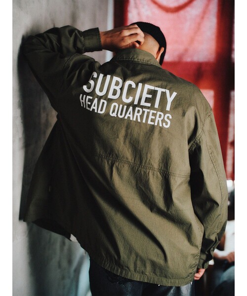 Subciety(サブサエティ)の「Mackinaw jacket(ブルゾン・メンズ・ブラック/オリーブ・LARGE/X-LARGE/SMALL/MEDIUM)」の17枚目の写真