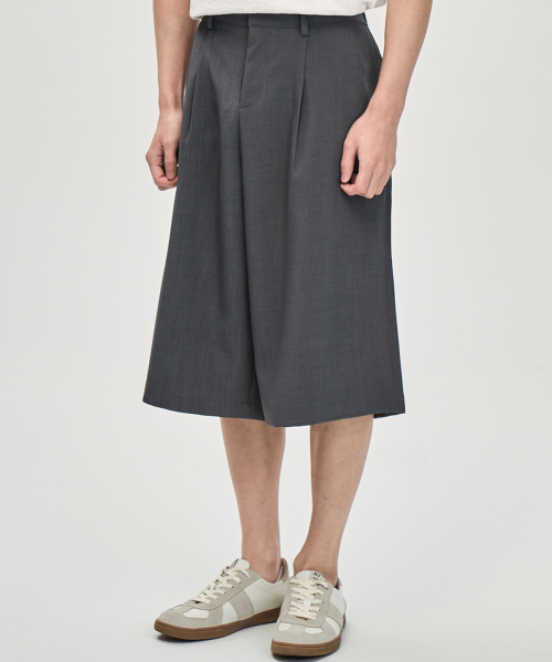 PRAIRIE(KR)(プレーリー)の「バミューダハーフスラックス(グレー)(その他パンツ・メンズ・グレー・SMALL/MEDIUM/LARGE)」の4枚目の写真