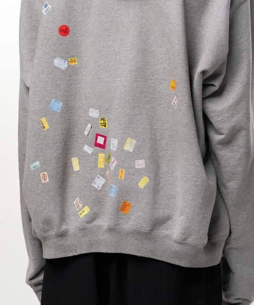 Maison MIHARA YASUHIRO(メゾンミハラヤスヒロ)の「Price Tag Sticker Printed Hoodie(パーカー・メンズ・ブラック・44)」の13枚目の写真