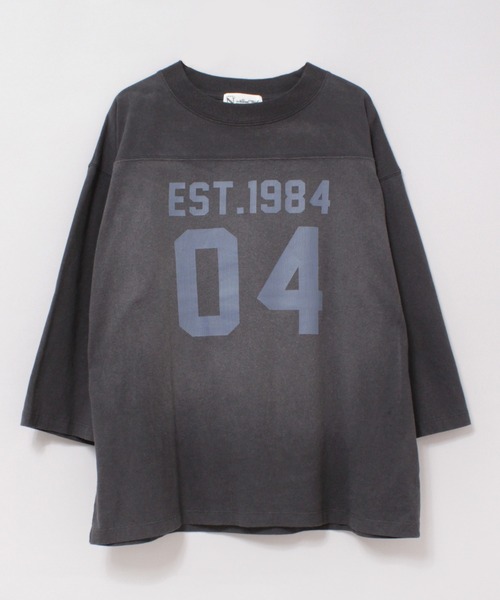 RNA-N(アールエヌエーエヌ)の「M2731 フットボールT(Tシャツ/カットソー・レディース・ベージュ/ブラック/キナリ・FREE)」の9枚目の写真