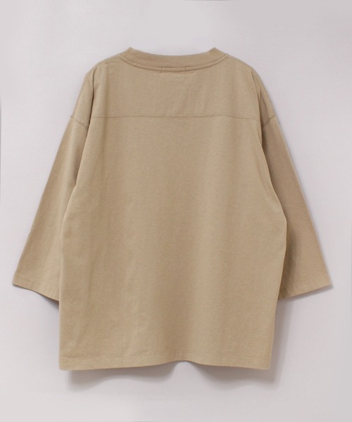 RNA-N(アールエヌエーエヌ)の「M2731 フットボールT(Tシャツ/カットソー・レディース・ベージュ/ブラック/キナリ・FREE)」の20枚目の写真