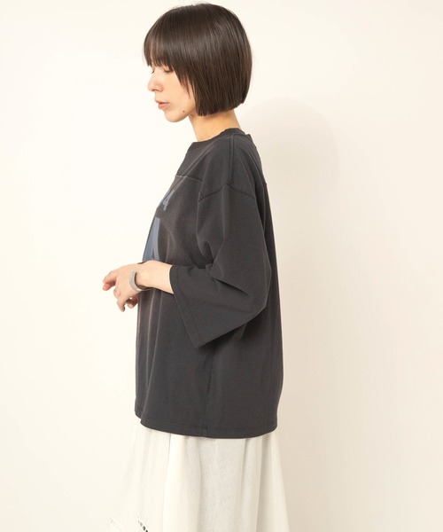 RNA-N(アールエヌエーエヌ)の「M2731 フットボールT(Tシャツ/カットソー・レディース・ベージュ/ブラック/キナリ・FREE)」の18枚目の写真