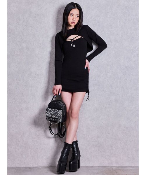 GYDA(ジェイダ)の「GYDA leopard bijou 5WAYミニリュック(バックパック/リュック・レディース・ブラウン/ブラック・FREE)」の5枚目の写真