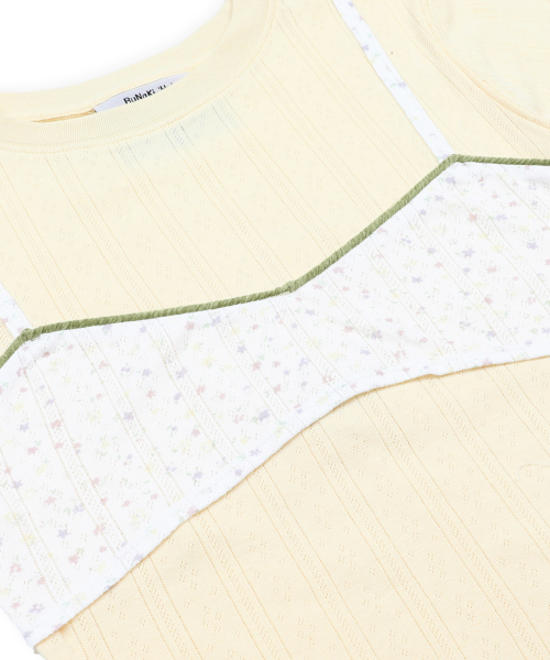 RuNaKi'Hu'(ルナキフ)の「WXT100 オハナ ビスチェ Tシャツ (クリームイエロー)(Tシャツ/カットソー・レディース・その他・1/2)」の4枚目の写真