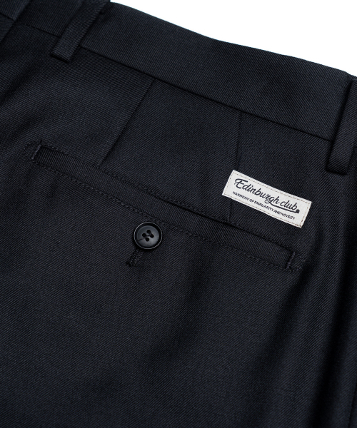 EDINBURGH CLUB(エディンバラクラブ)の「3 BUTTON SPORTS SET-UP PANTS (NAVY)(スラックス・メンズ・ネイビー・SMALL/MEDIUM/LARGE/X-LARGE)」の8枚目の写真