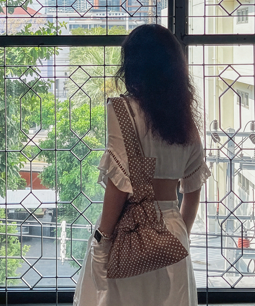 CVICO ATELIER(シビコ アトリエ)の「Cherie Bag (Brown Dot)(エコバッグ/サブバッグ・レディース・その他・FREE)」の2枚目の写真