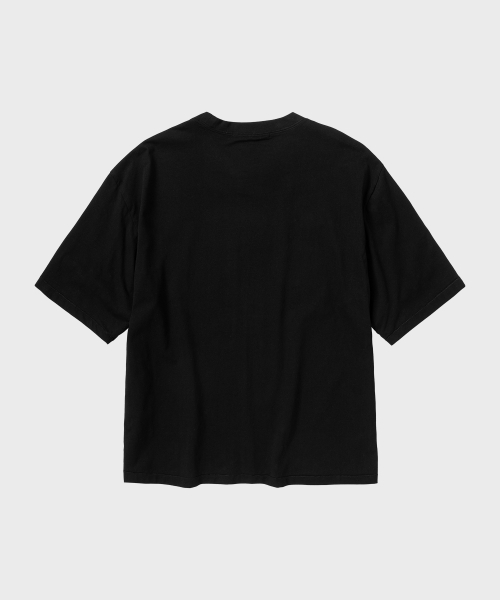 NONBLANK(ノンブランク)の「クロップHS Tシャツ_BLACK(Tシャツ/カットソー・メンズ・ブラック・MEDIUM/LARGE/X-LARGE)」の2枚目の写真