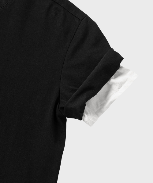 NONBLANK(ノンブランク)の「クロップHS Tシャツ_BLACK(Tシャツ/カットソー・メンズ・ブラック・MEDIUM/LARGE/X-LARGE)」の5枚目の写真