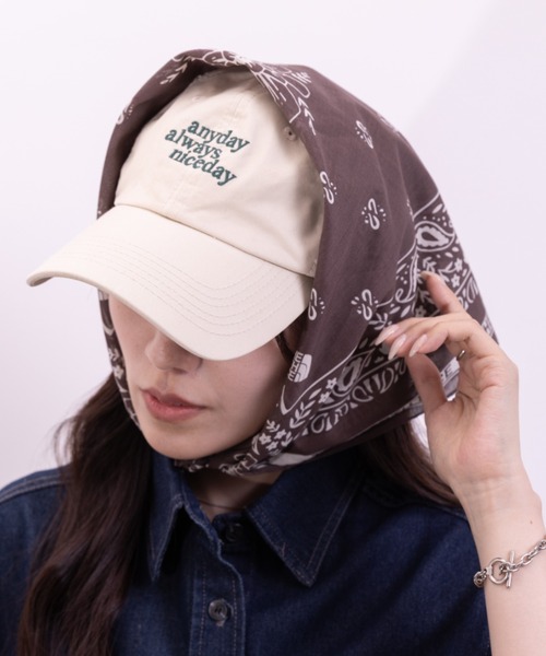 THE NORTH FACE(ザノースフェイス)の「THE NORTH FACE(ザ・ノースフェイス)/BANDANA_PAISLEY_80'S/PINE CONE(バンダナ/スカーフ・レディース・ネイビー/ライトブルー/ライトグリーン/カーキ/グリーン/ピンク/ダークブラウン・FREE)」の1枚目の写真