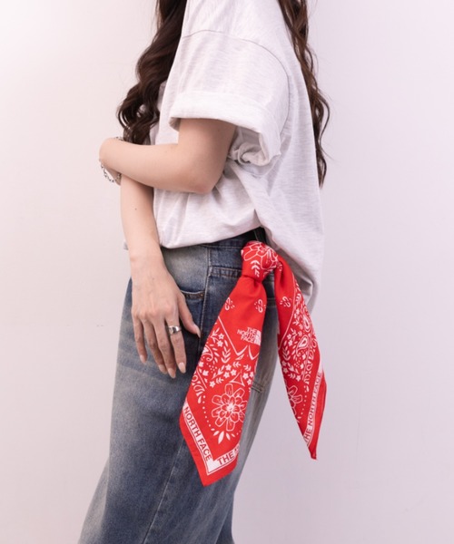 THE NORTH FACE(ザノースフェイス)の「THE NORTH FACE(ザ・ノースフェイス)/BANDANA_PAISLEY_80'S/PINE CONE(バンダナ/スカーフ・レディース・ネイビー/ライトブルー/ライトグリーン/カーキ/グリーン/ピンク/ダークブラウン・FREE)」の17枚目の写真