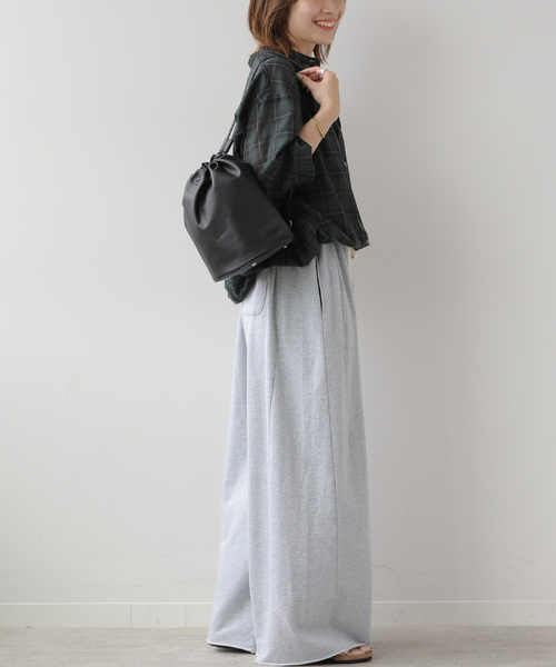 JOURNAL STANDARD relume(ジャーナルスタンダード レリューム)の「ドロストワイドシアーチェックシャツ(シャツ/ブラウス・レディース・ネイビー/ブラック/ブラウン・FREE)」の17枚目の写真