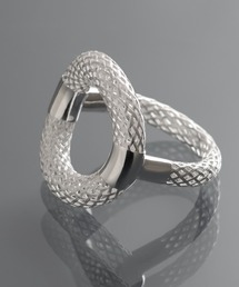 【YArKA/ヤーカ】irregularly intersecting mesh ring [T?kan2] / 透環メッシュリング2