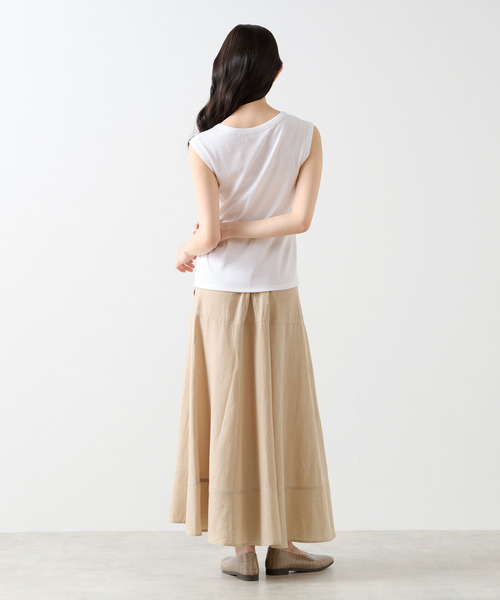LOGEMENT DE CLAIRE(ロジュモンドクレール)の「ノースリーブプルオーバー(Tシャツ/カットソー・レディース・ブラック/チャコールグレー/オフホワイト・FREE)」の7枚目の写真