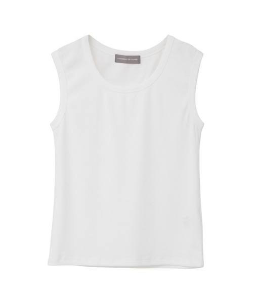 LOGEMENT DE CLAIRE(ロジュモンドクレール)の「ノースリーブプルオーバー(Tシャツ/カットソー・レディース・ブラック/チャコールグレー/オフホワイト・FREE)」の9枚目の写真