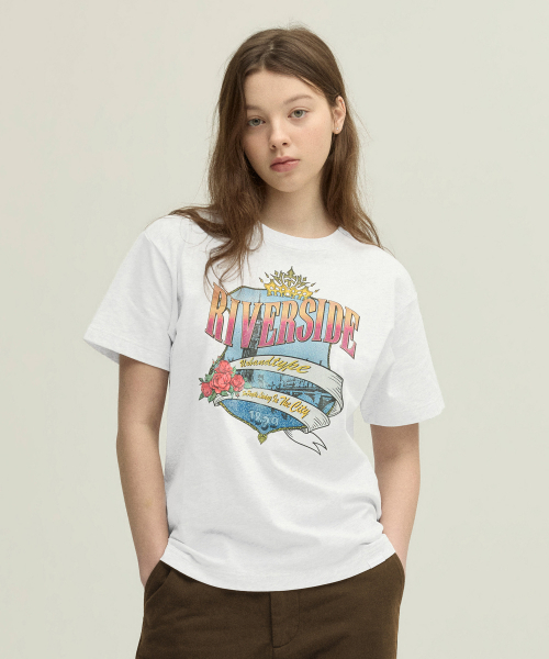 URBANDTYPE(アーバンディタイプ)の「リバーサイドシティTシャツ_ホワイト(Tシャツ/カットソー・レディース・その他・SMALL/MEDIUM)」の4枚目の写真