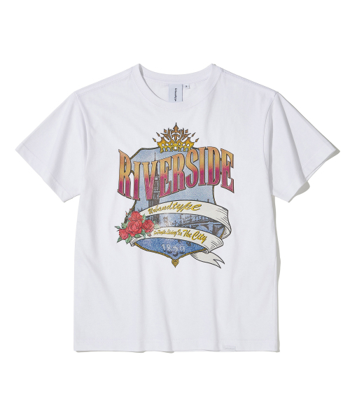 URBANDTYPE(アーバンディタイプ)の「リバーサイドシティTシャツ_ホワイト(Tシャツ/カットソー・レディース・その他・SMALL/MEDIUM)」の5枚目の写真