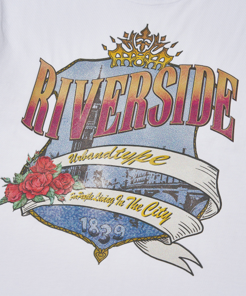 URBANDTYPE(アーバンディタイプ)の「リバーサイドシティTシャツ_ホワイト(Tシャツ/カットソー・レディース・その他・SMALL/MEDIUM)」の8枚目の写真