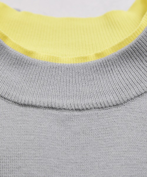 le cercle ADAM ET ROPE'（ルセルクルアダムエロペ）の「レイヤード風スウェットライクニットプルオーバー（ニット/セーター・レディース・グレー系その他/ブラック系その他/ブラウン系その他・FREE）」の22枚目の写真