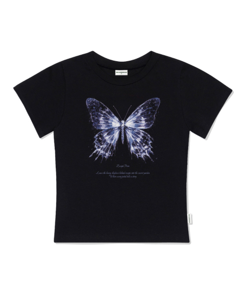 ESCAPEFROM(エスケープフロム)の「グロウバタフライプリントスリムフィット半袖Tシャツアイボリー(Tシャツ/カットソー・レディース・その他・LARGE/MEDIUM)」の2枚目の写真