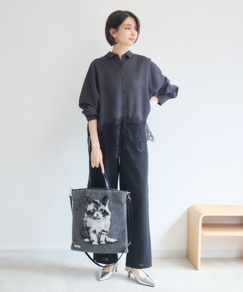KATHARINE ROSS(キャサリンロス)の「ジョーゼットバレルパンツ(その他パンツ・レディース・チャコールグレー/ブラック・MEDIUM/LARGE)」の21枚目の写真