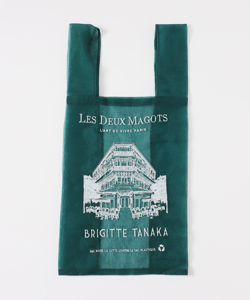 EDIFICE(エディフィス)の「LES DEUX MAGOTS (ドゥマゴ) for BRIGITTE TANAKA Organza BAG(トートバッグ・メンズ・グリーン・FREE)」の2枚目の写真