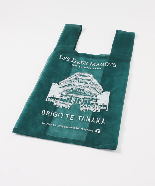 EDIFICE(エディフィス)の「LES DEUX MAGOTS (ドゥマゴ) for BRIGITTE TANAKA Organza BAG(トートバッグ・メンズ・グリーン・FREE)」の6枚目の写真